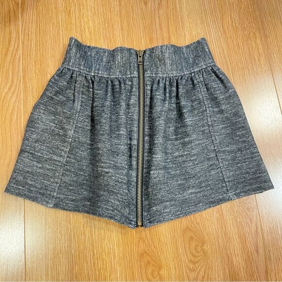 Aritzia Wilfred Wool Zipper Mini Skirt Grey - Picture 5 of 13